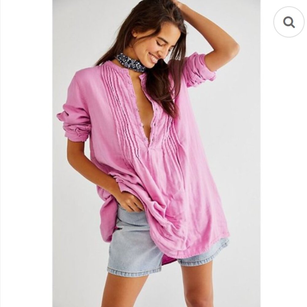 Free People X CP Shades Yoko Tunic Dress  - XL - Pink